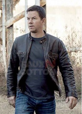 Mile 22 Mark Wahlberg Leather Jacket